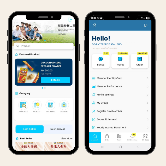 MLM App Developer - Mobile App Member Backoffice